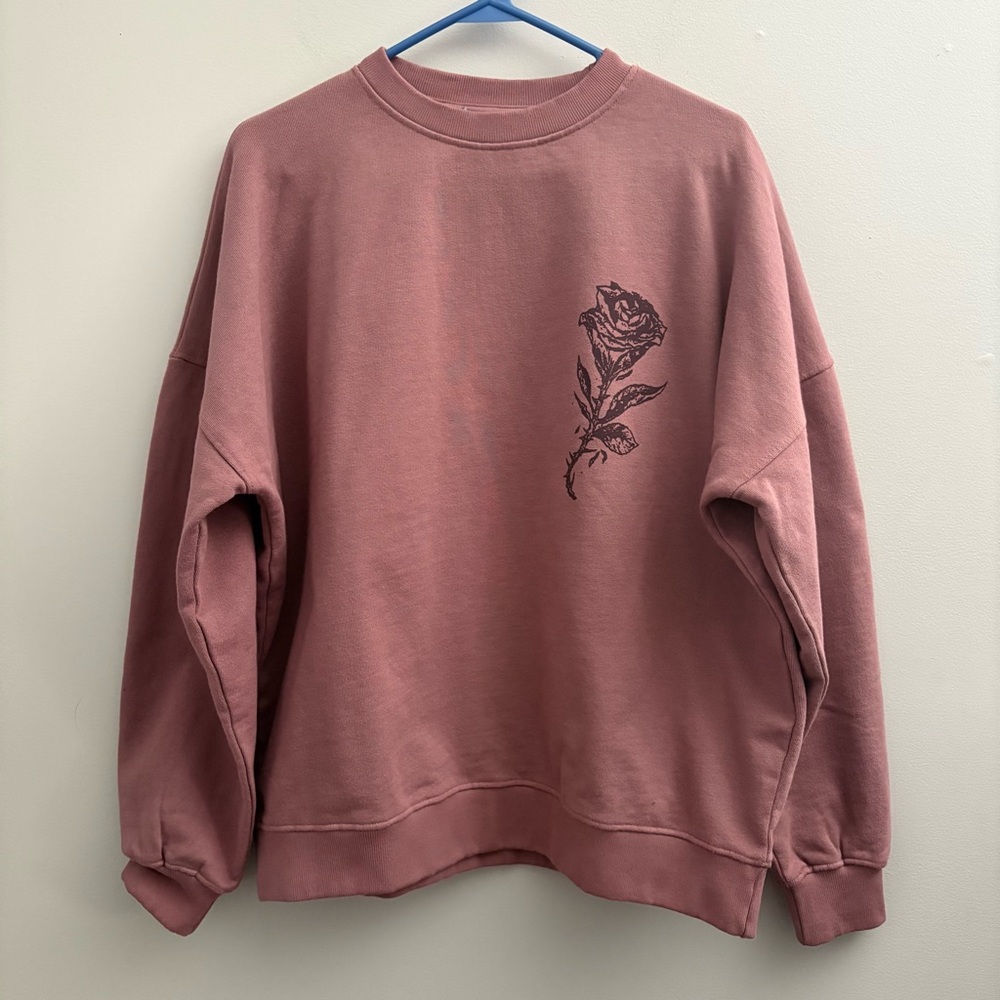 Corvus Graphic Print Crew Neck Sweatshirt Sz 8 β Gothic, Alt, Statement Top - Picture 2 of 6